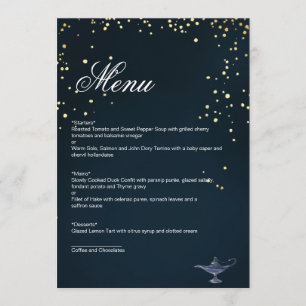 ALADDIN MENU CARD
