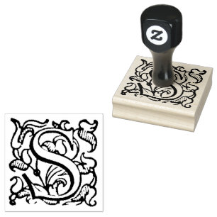 Aladdin O'Brien Capital Letter S Rubber Stamp