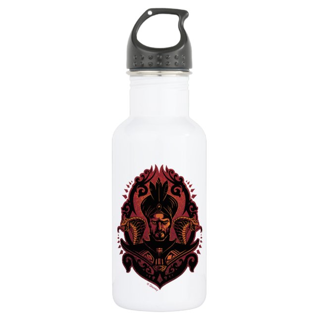Aladdin | Ornate Jafar & Cobras Graphic 532 Ml Water Bottle (Front)