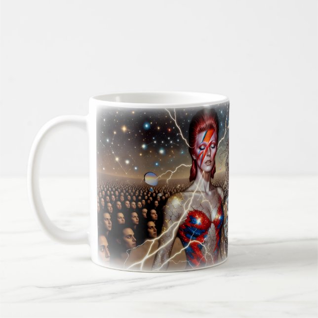 Aladdin Sane Cosmic Lightning Starlit Sea Mug (Left)