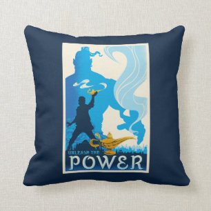 Aladdin   Unleash The Power Throw Pillow