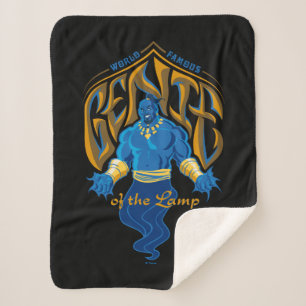 Aladdin World Famous Genie of the Lamp Sherpa Blanket