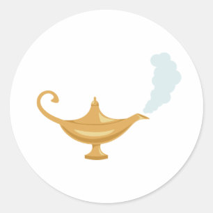 Aladdin's Lamp Classic Round Sticker