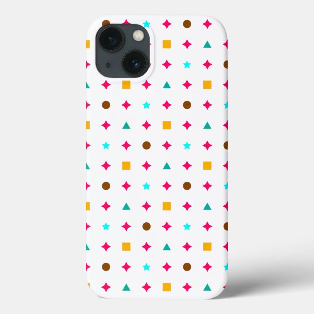 Alaia Multicolour Shapes Pattern Case-Mate iPhone Case (Back)