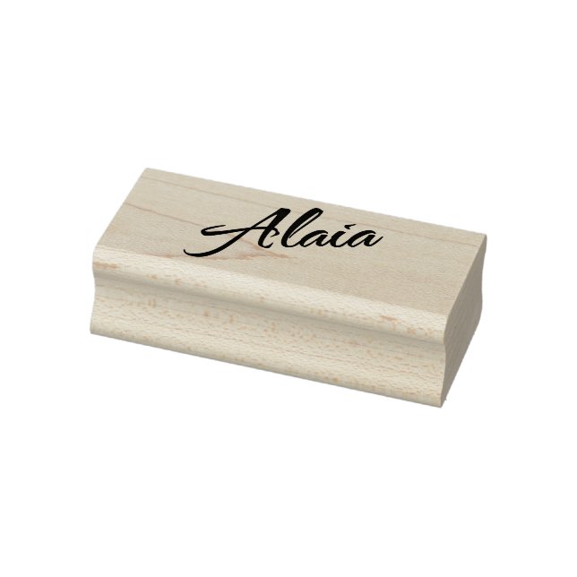 Alaia name cursive script font  rubber stamp (Stamp)