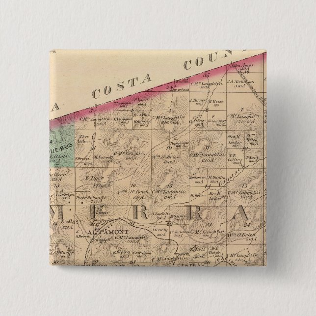 Alameda Co 8 2 Inch Square Button (Front)
