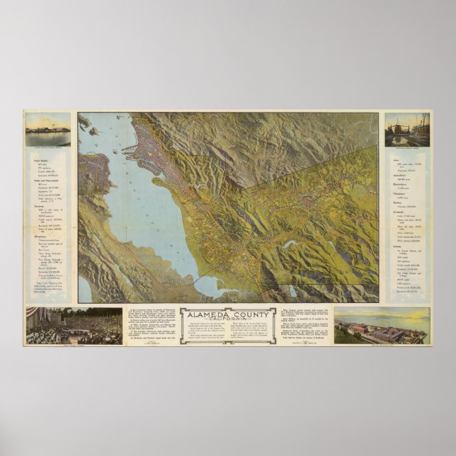 Alameda County, California Poster (Front)