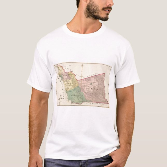 Alameda County map T-Shirt (Front)