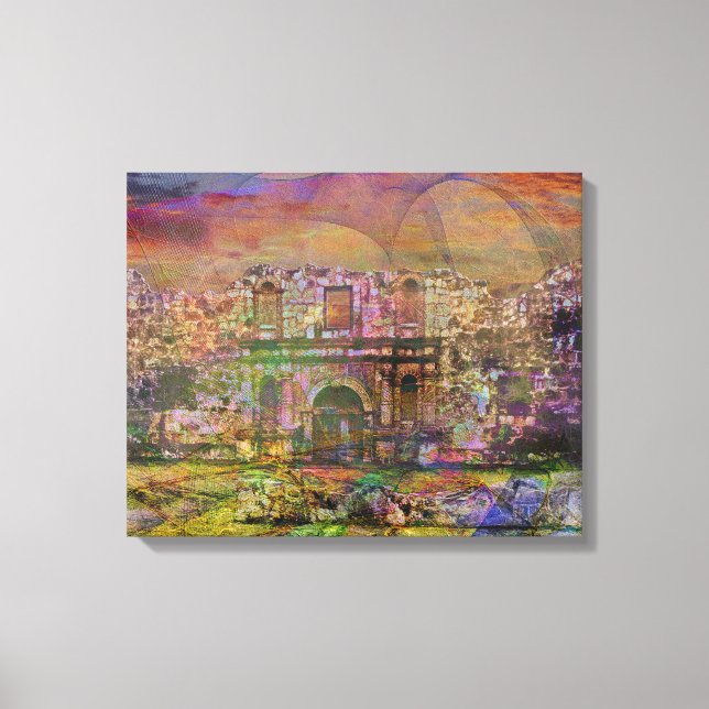 Alamo - After The Fall - Rectangular Canvas Art (Front)
