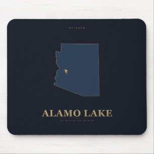 Alamo Lake Arizona Location Silhouette Mouse Pad