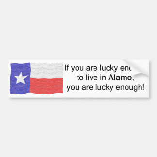 Alamo Lucky Bumper Sticker