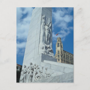 Alamo Square cenotaph, San Antonio, Texas, U.S.A. Postcard