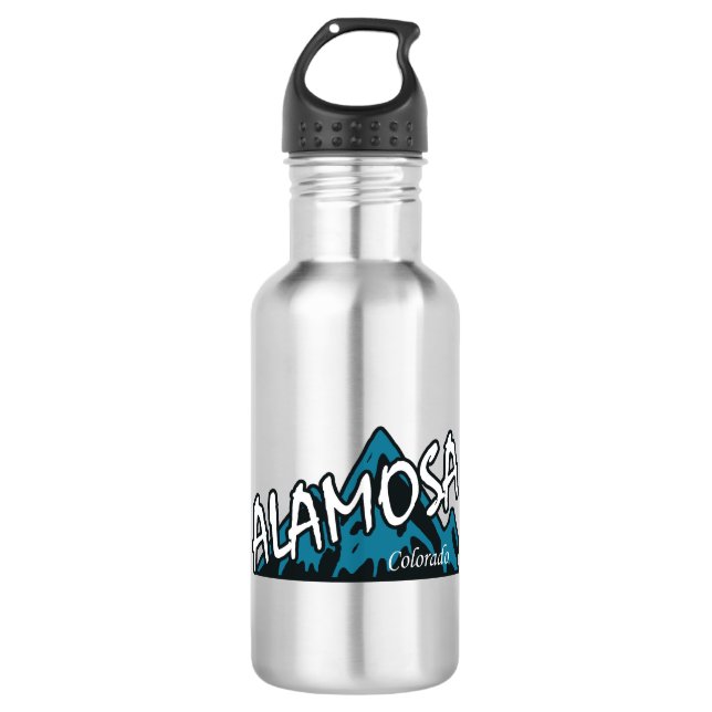 Alamosa Colorado Mountains 532 Ml Water Bottle (Front)