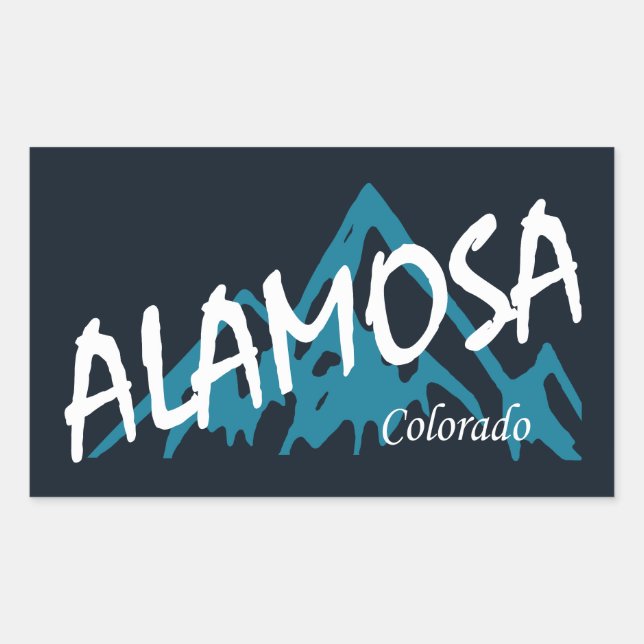 Alamosa Colorado Mountains Sticker (Front)