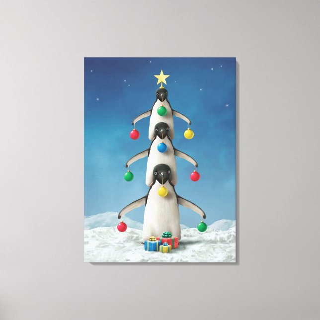 Alan Giana "Oh Penguin Tree" Canvas Print (Front)