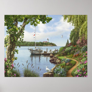 Alan Giana "vers le bas affiche par eau"