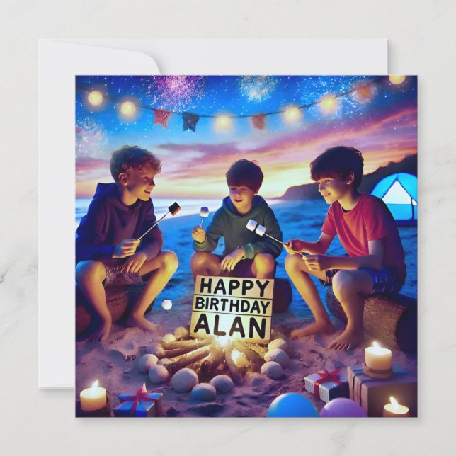 ALAN ~ Happy Birthday ~ Birthday Boy ~ (Front)