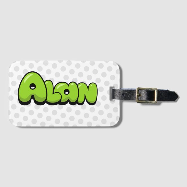 Alan Luggage Tag (Front Horizontal)