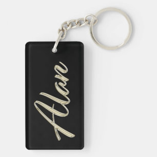 Alan Name whitegold Porte-clés