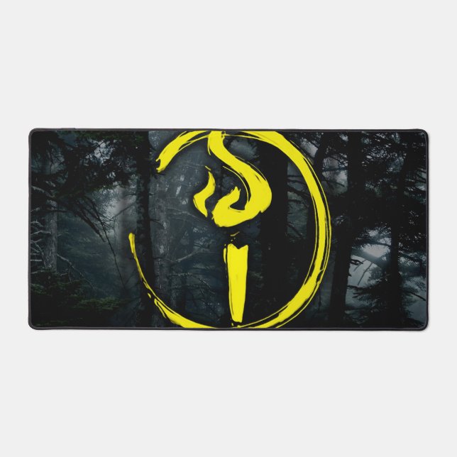 Alan Wake Torch Logo Desk Mat (Front)
