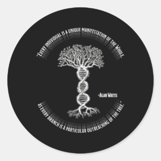 Alan Watts Every Individual Is P Of The Whole Classic Round Sticker