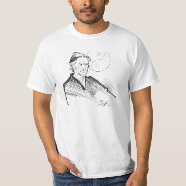 Alan Watts Yin Yang t shirt (Front)