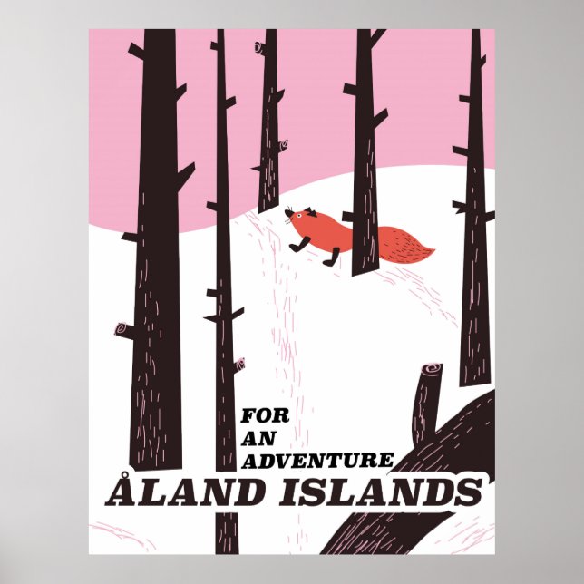 Åland Islands, Finland travel poster (Front)