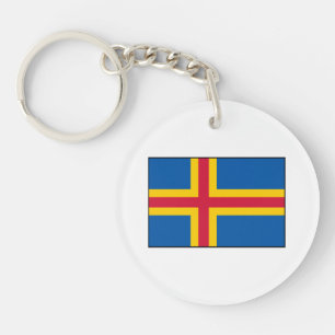 Åland Islands Flag Keychain