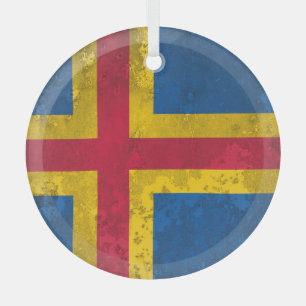 Aland Islands Glass Ornament