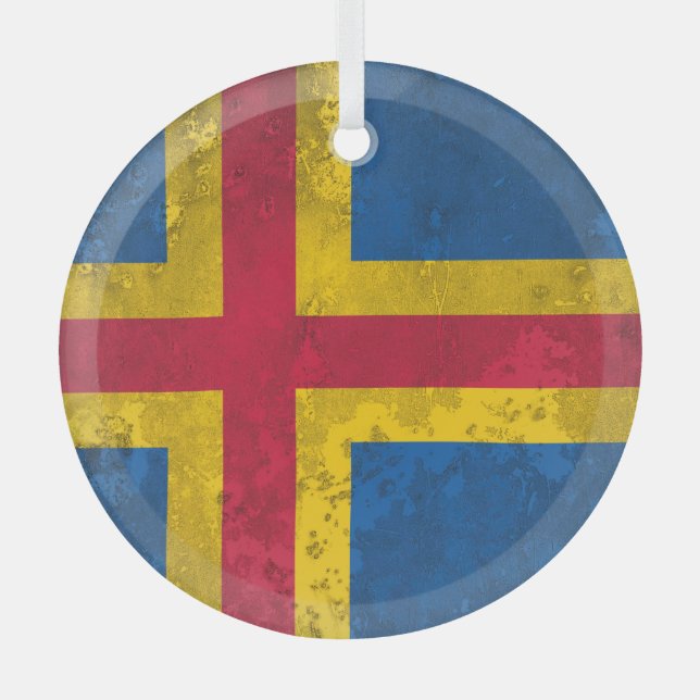 Aland Islands Glass Ornament (Front)
