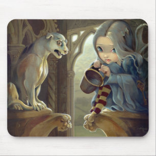 "Alannah and the Gargoyle" Mousepad