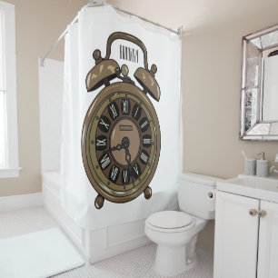 Alarm clock cartoon illustration