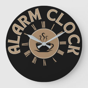 ALARM CLOCK RETRO MORNING COFFEE LOVER