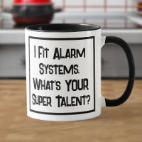 Alarm Fitter Super Talent. Two Tone Coffee Mug