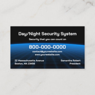 Alarm Security Tech Business Card