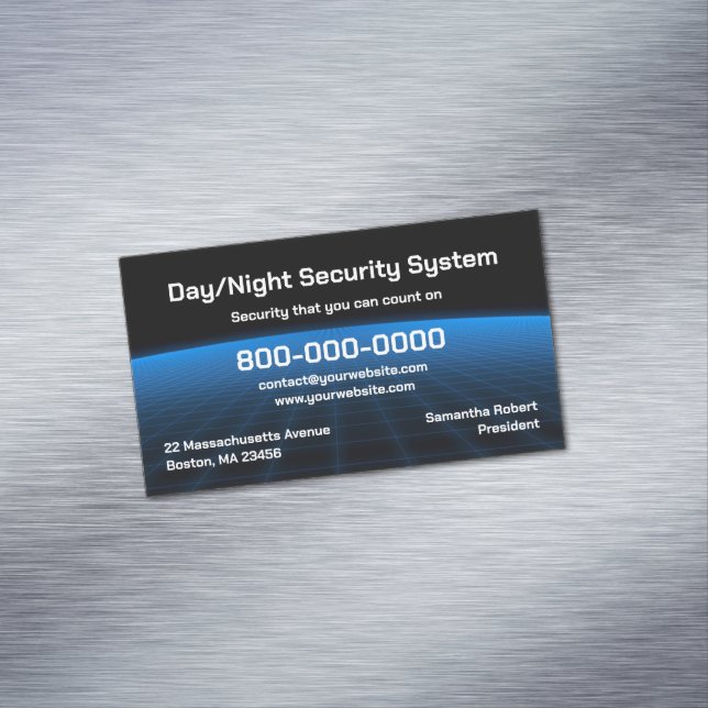 Alarm Security Tech Magnetic Business Card (In Situ)