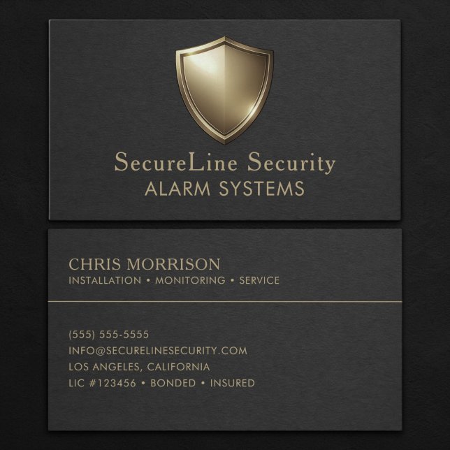 Alarm Systems Business Card (Creator Uploaded)
