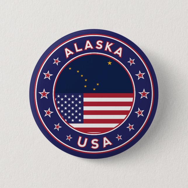 Alaska 2 Inch Round Button (Front)