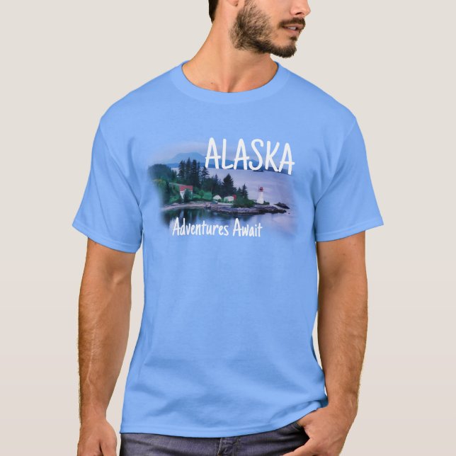 Alaska Adventure Awaits T-Shirt (Front)