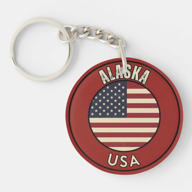 Alaska Adventure - The Last Frontier Gift  Keychain (Front)