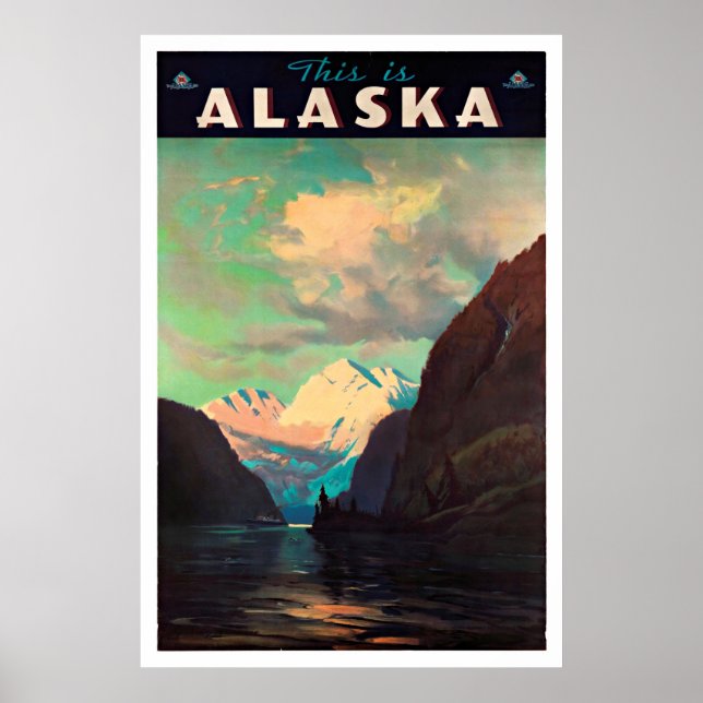 Alaska - Affiches Vintage voyage (Devant)