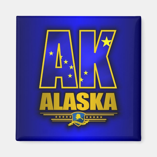 Alaska (AK) Magnet (Front)