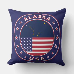 Alaska, Alaska t-shirt, Alaska sticker, Alaska bag Throw Pillow