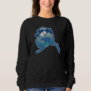 Alaska Alaskan Wildlife Bear Camping Vacation Sweatshirt