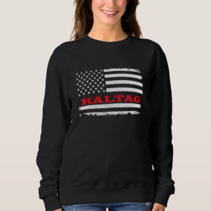 Alaska American Flag Kaltag Usa Patriotic Souvenir Sweatshirt