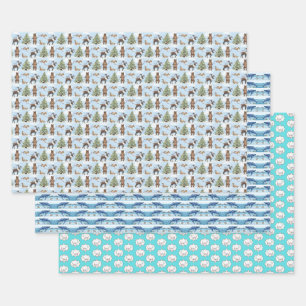 Alaska Animals Holiday Wrapping Paper 