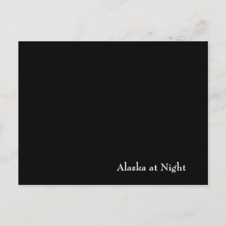 Alaska at Night Postcard