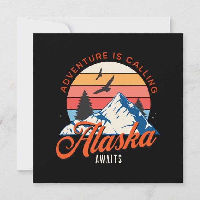 Alaska Awaits! Invitation (Front)