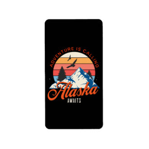 Alaska Awaits! Label