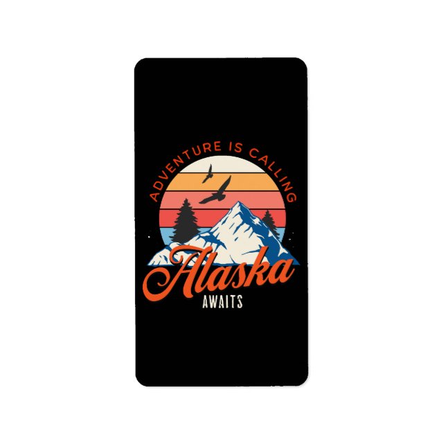 Alaska Awaits! Label (Front)